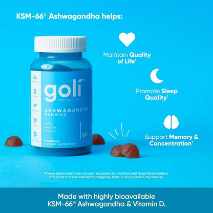 Ashwagandha GOLI (60 gomitas)