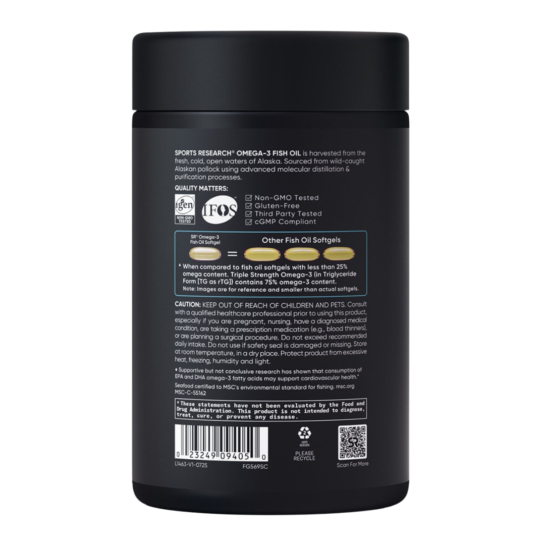 Omega 3 Fish Oil Alaskan Sports Research (120 softgels)