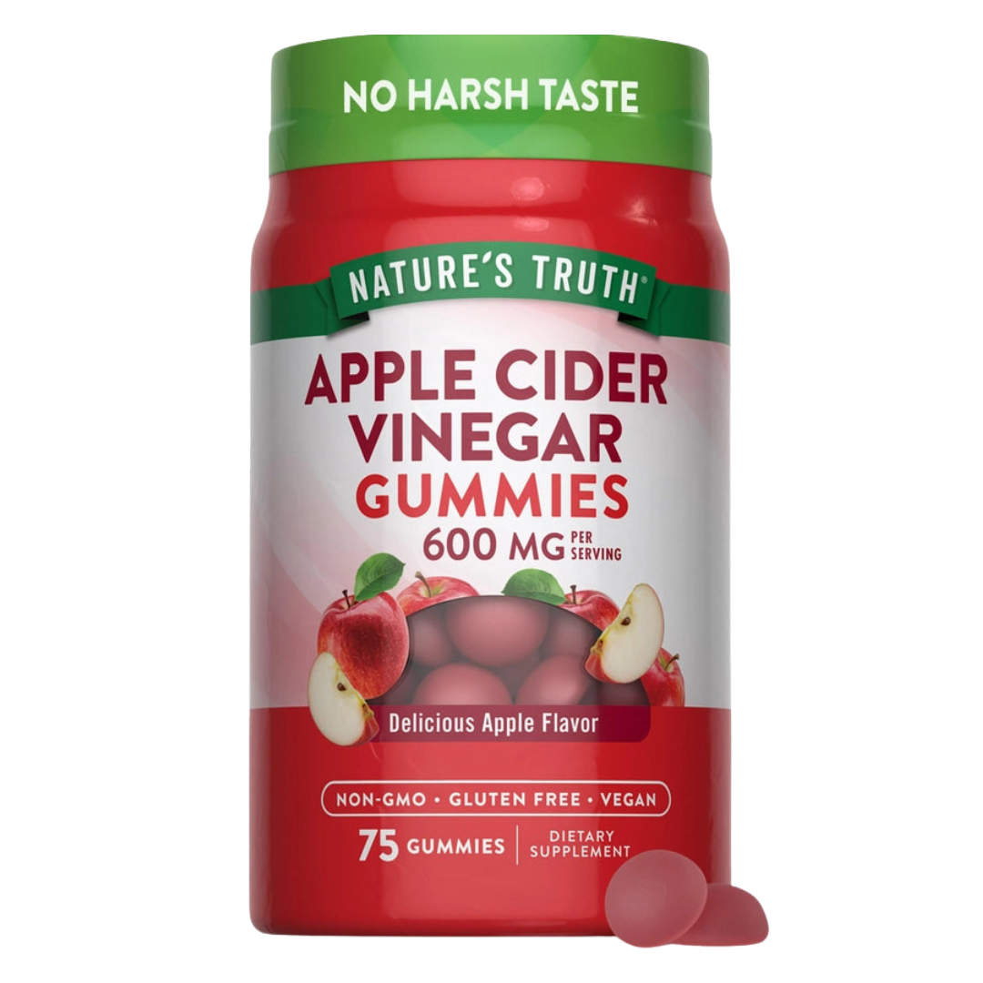 Vinagre de Sidra de Manzana Nature's Truth 600mg (75 gomitas)