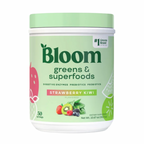 Bloom Greens & Superfoods (Enzimas digestivas, prebióticos y probióticos) Strawberry Kiwi (50 servicios)