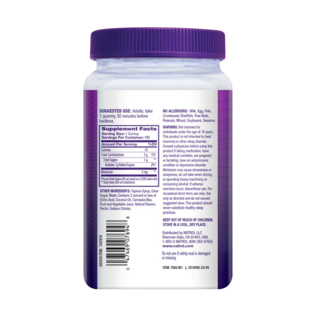 Melatonina NATROL 5mg (180 gomitas)