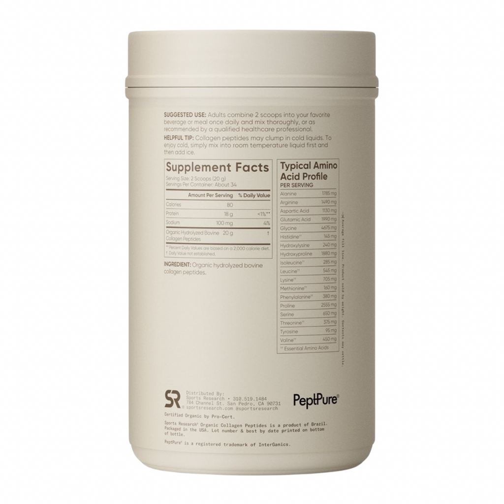 Colágeno Peptidos Sports Research (680 gramos)