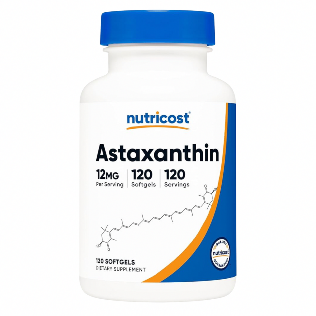 Astaxantina Nutricost 12mg (120 cápsulas)