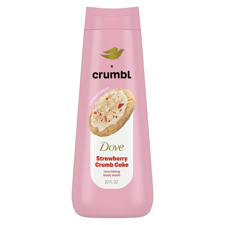 Jabón Corporal Dove x Crumbl Strawberry Crumb Cake (20 Oz)