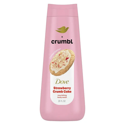 Jabón Corporal Dove x Crumbl Strawberry Crumb Cake (20 Oz)
