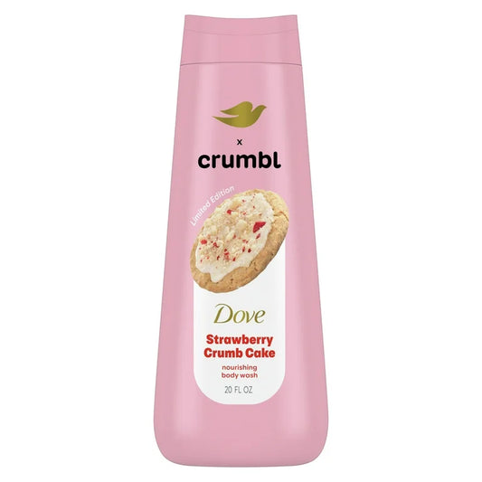 Jabón Corporal Dove x Crumbl Strawberry Crumb Cake (20 Oz)