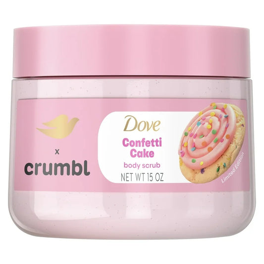 Exfoliante Corporal Dove x Crumbl Confetti Cake (15 Oz)
