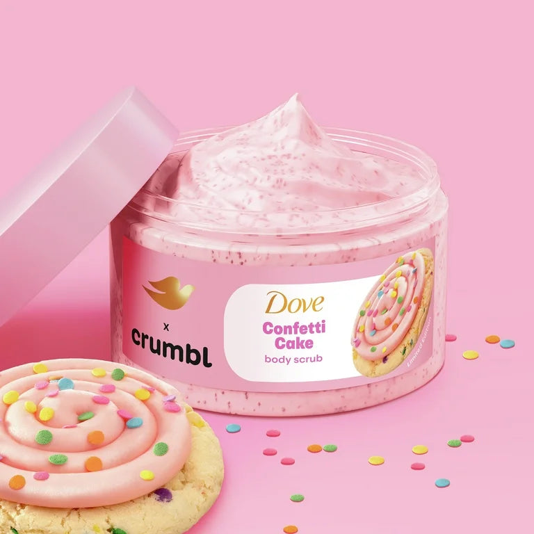 Exfoliante Corporal Dove x Crumbl Confetti Cake (15 Oz)
