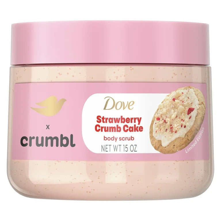 Exfoliante Corporal Dove x Crumbl Strawberry Crumb Cake (15 Oz)