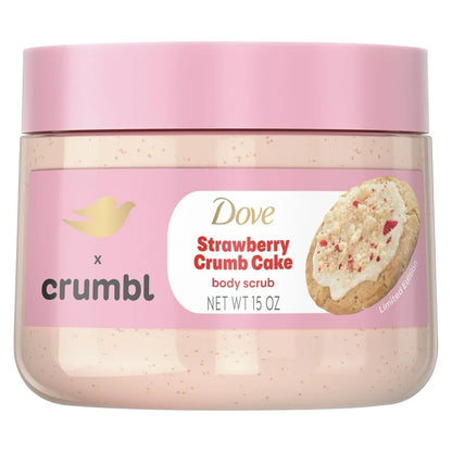 Exfoliante Corporal Dove x Crumbl Strawberry Crumb Cake (15 Oz)