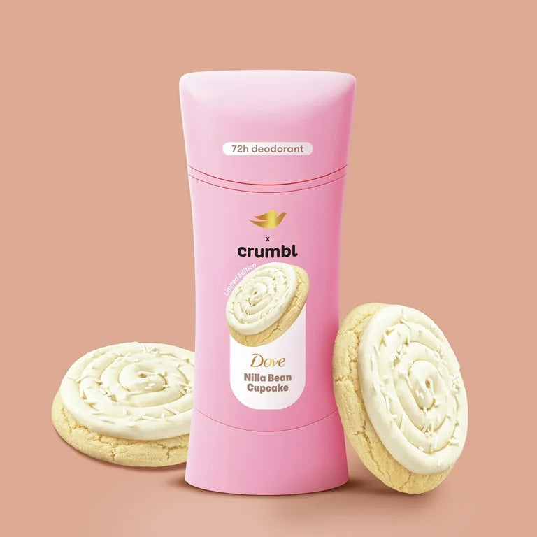 Desodorante Libre de Aluminio Dove x Crumbl Nilla Bean Cupcake (2.6 Oz)