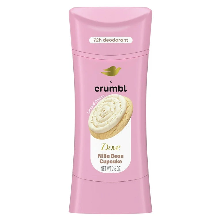 Desodorante Libre de Aluminio Dove x Crumbl Nilla Bean Cupcake (2.6 Oz)