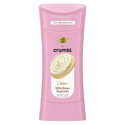 Desodorante Libre de Aluminio Dove x Crumbl Nilla Bean Cupcake (2.6 Oz)