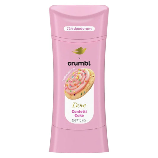 Desodorante Libre de Aluminio Dove x Crumbl Confetti Cake (2.6 Oz)
