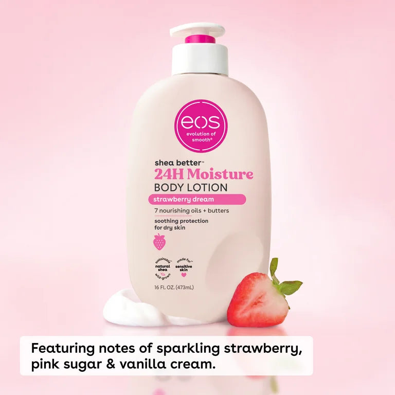 Crema Hidratante Corporal EOS Strawberry Dream (473 ml)