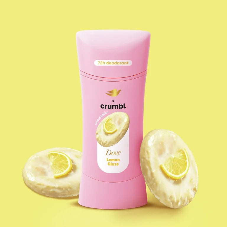 Desodorante Libre de Aluminio Dove x Crumbl Lemon Glaze (2.6 Oz)