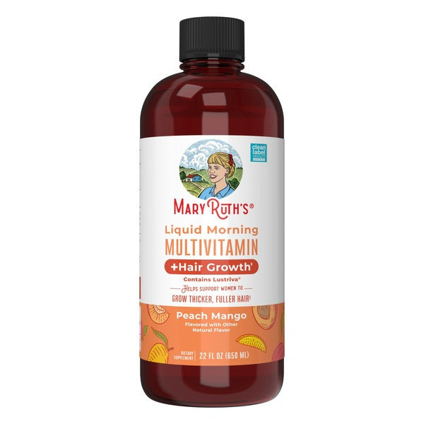 Multivitamínico líquido +Hair Growth Mary Ruth's Peach Mango (650ml)