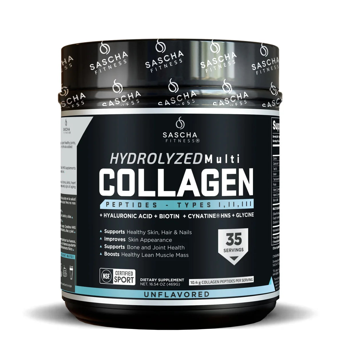 Colágeno Hidrolizado Sascha Fitness Sin Sabor (469 gramos)