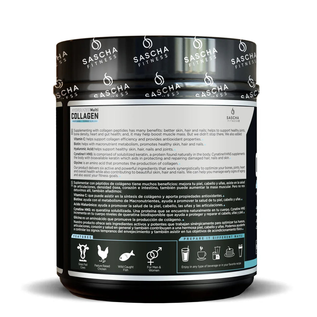 Colágeno Hidrolizado Sascha Fitness Sin Sabor (469 gramos)