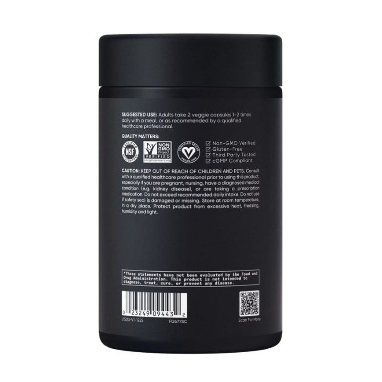 Glicinato de Magnesio Sports Research 160mg (200 cápsulas)