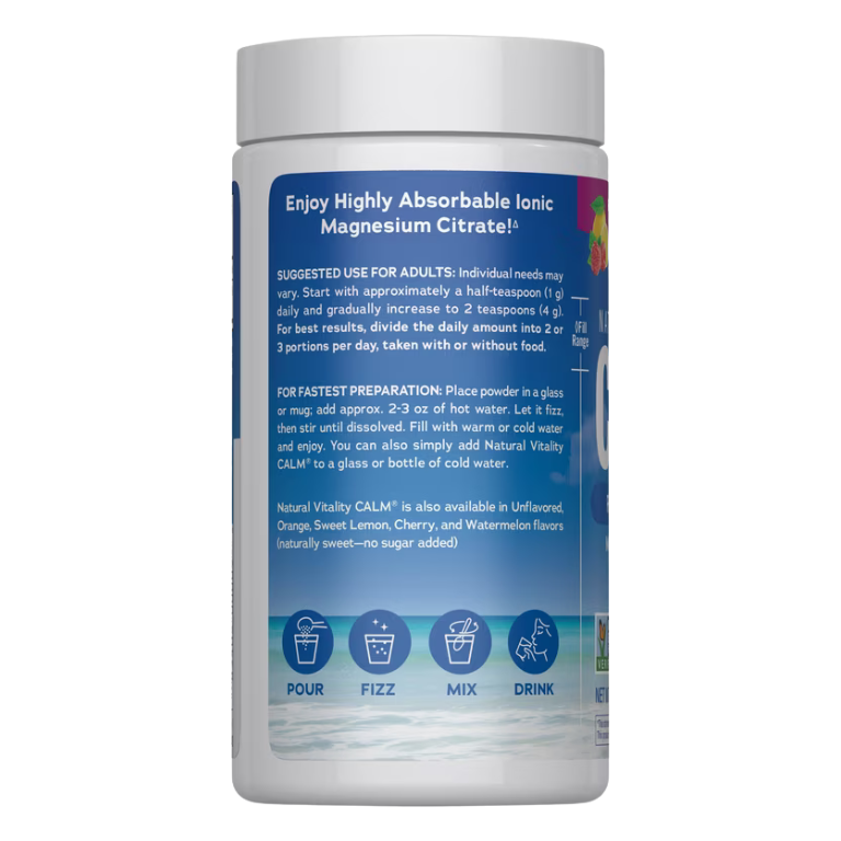 Citrato de Magnesio + Glicinato en Polvo CALM 325mg (113 gramos)