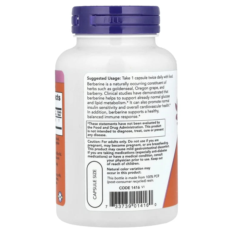 Berberina NOW 500mg (90 cápsulas)