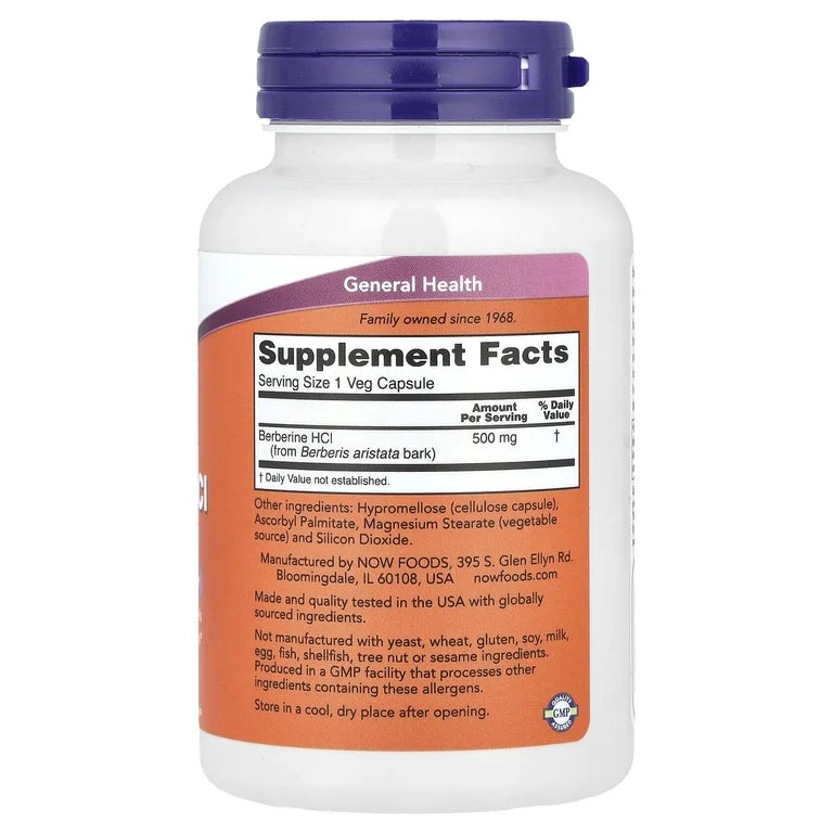 Berberina NOW 500mg (90 cápsulas)