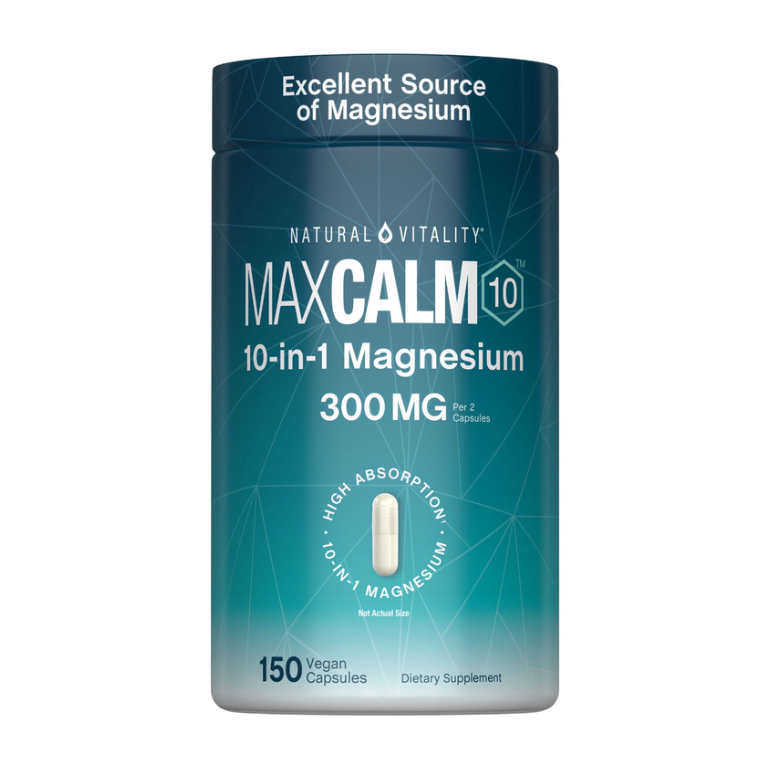 Complejo de Magnesio 10 en 1 MAXCALM (150 cápsulas)