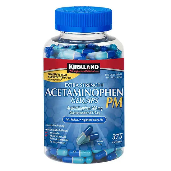 Acetaminofén PM Kirkland 500mg (375 cápsulas)