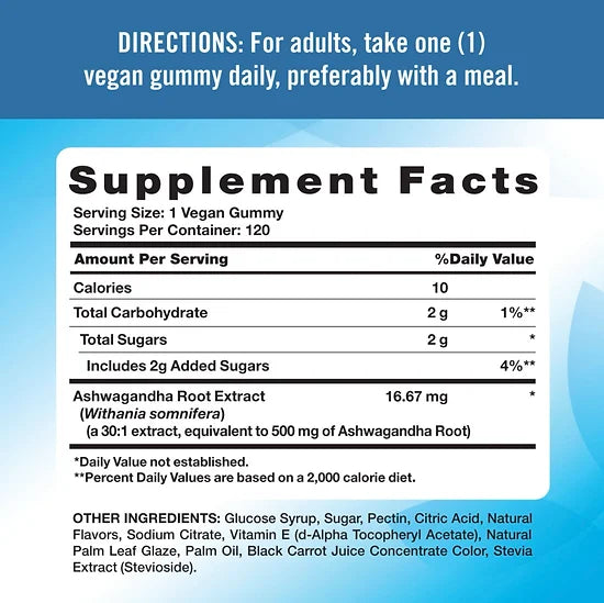 Ashwagandha Nature's Truth (120 gomitas)