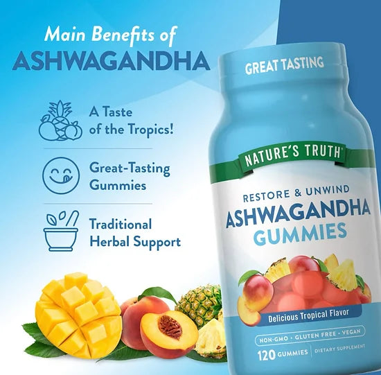 Ashwagandha Nature's Truth (120 gomitas)