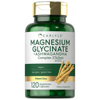 Glicinato de Magnesio + Ashwagandha Carlyle (120 cápsulas)