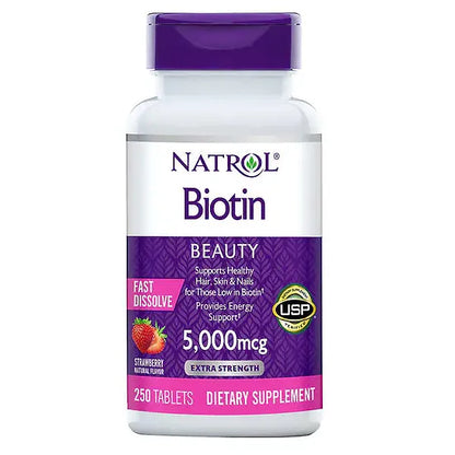 Biotina NATROL 5.000mcg (250 tabletas)