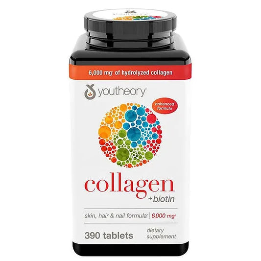 Colágeno + Biotina Youtheory (390 tabletas)
