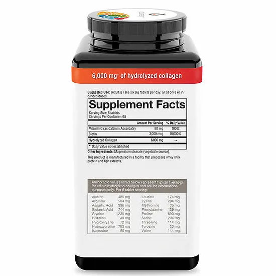 Colágeno + Biotina Youtheory (390 tabletas)