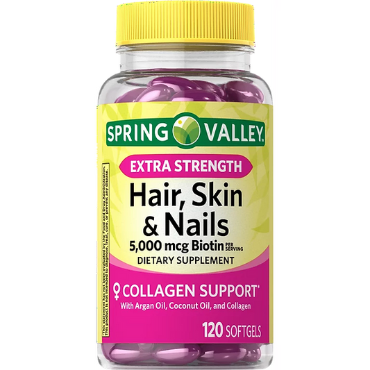 Hair, Skin & Nails Spring Valley (120 softgels)