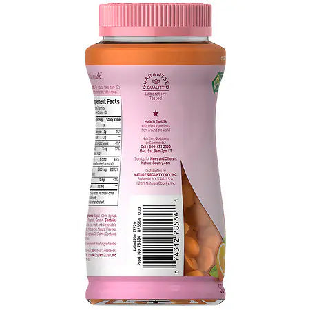 Hair, Skin & Nails Naranja Nature's Bounty (80 gomitas)