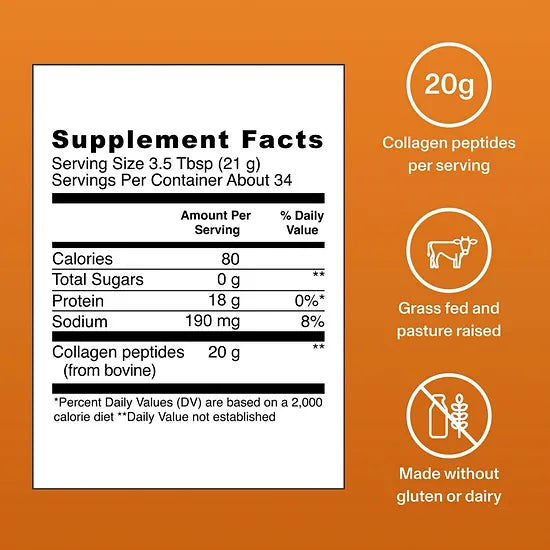 Colágeno Peptidos Vital Proteins Caramelo (729 gramos)