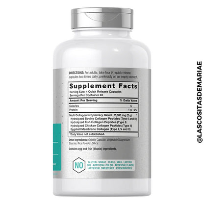Multi Colágeno Protein Horbaach (180 cápsulas)