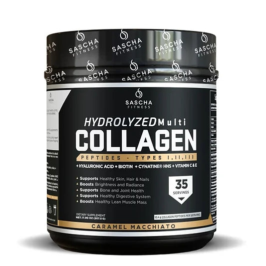 Colágeno Hidrolizado Sascha Fitness Caramelo Macchiato (507.5 gramos)
