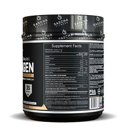 Colágeno Hidrolizado Sascha Fitness Caramelo Macchiato (507.5 gramos)