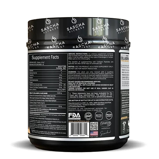 Colágeno Hidrolizado Sascha Fitness Caramelo Macchiato (507.5 gramos)