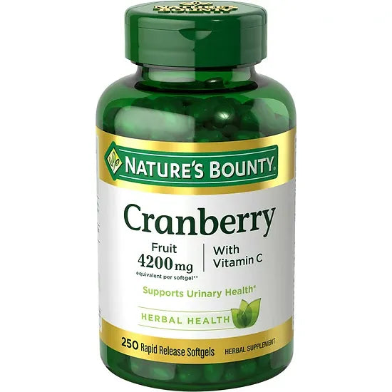Cranberry Nature’s Bounty 4.200mg (250 softgels)