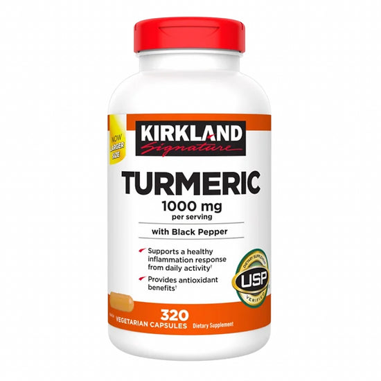 Cúrcuma con Pimienta Negra 1.000mg Kirkland (320 cápsulas)