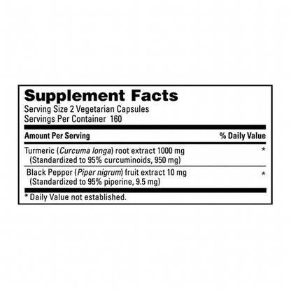 Cúrcuma con Pimienta Negra 1.000mg Kirkland (320 cápsulas)