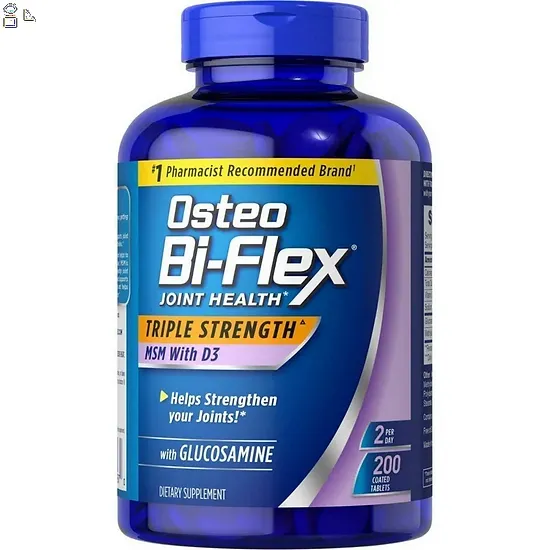 Osteo Bi-Flex Triple Strength MSM con D3 (200 tabletas)