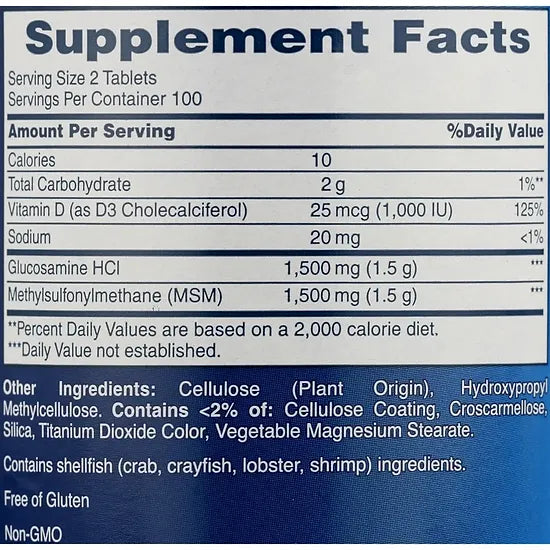 Osteo Bi-Flex Triple Strength MSM con D3 (200 tabletas)