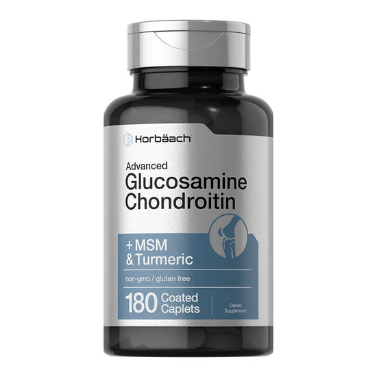 Glucosamina Condroitina + MSM y Cúrcuma Horbaach (180 capletas)