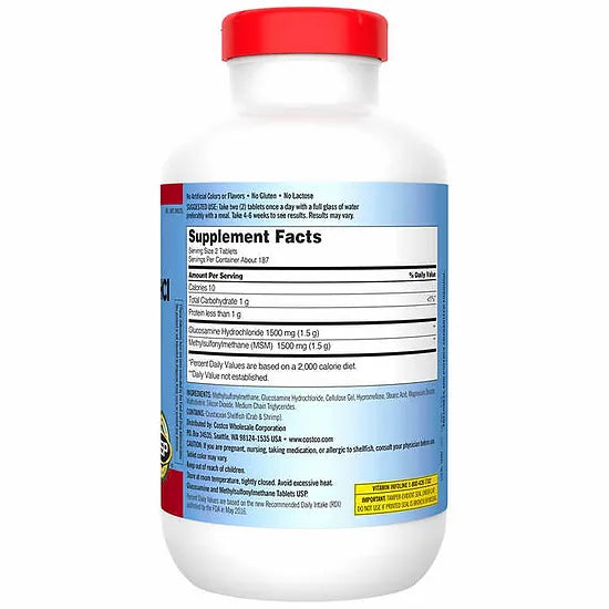 Glucosamina con MSM Kirkland (375 tabletas)