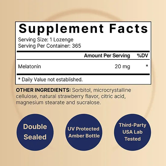 Melatonina NatureBell 20mg (365 tabletas)